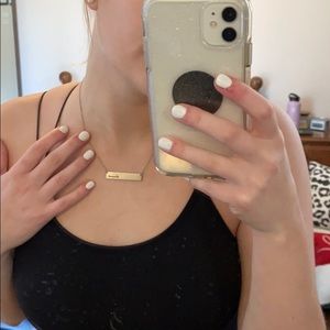 Blessed bar necklace